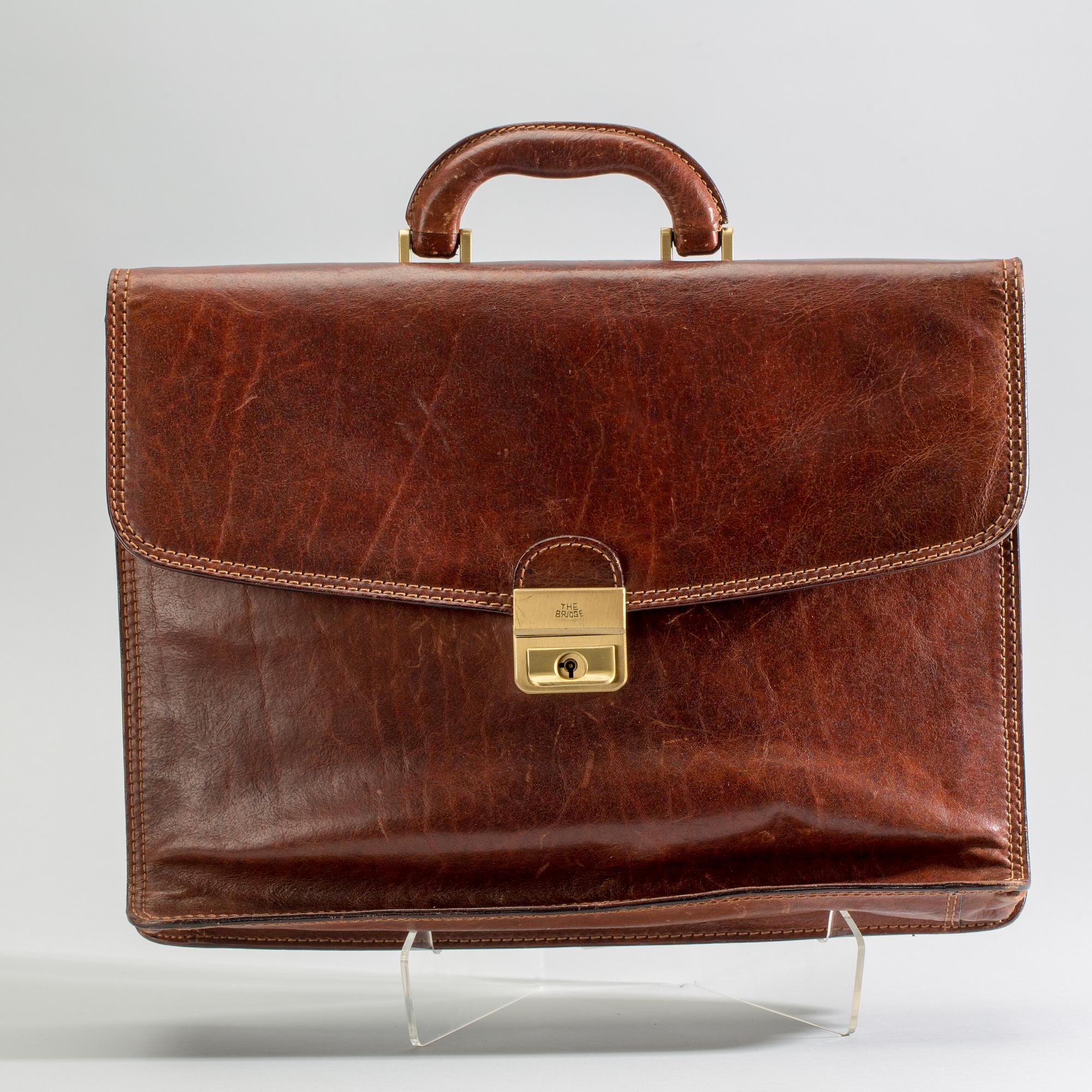 PORTFÖLJ, läder, The Bridge, Italien.