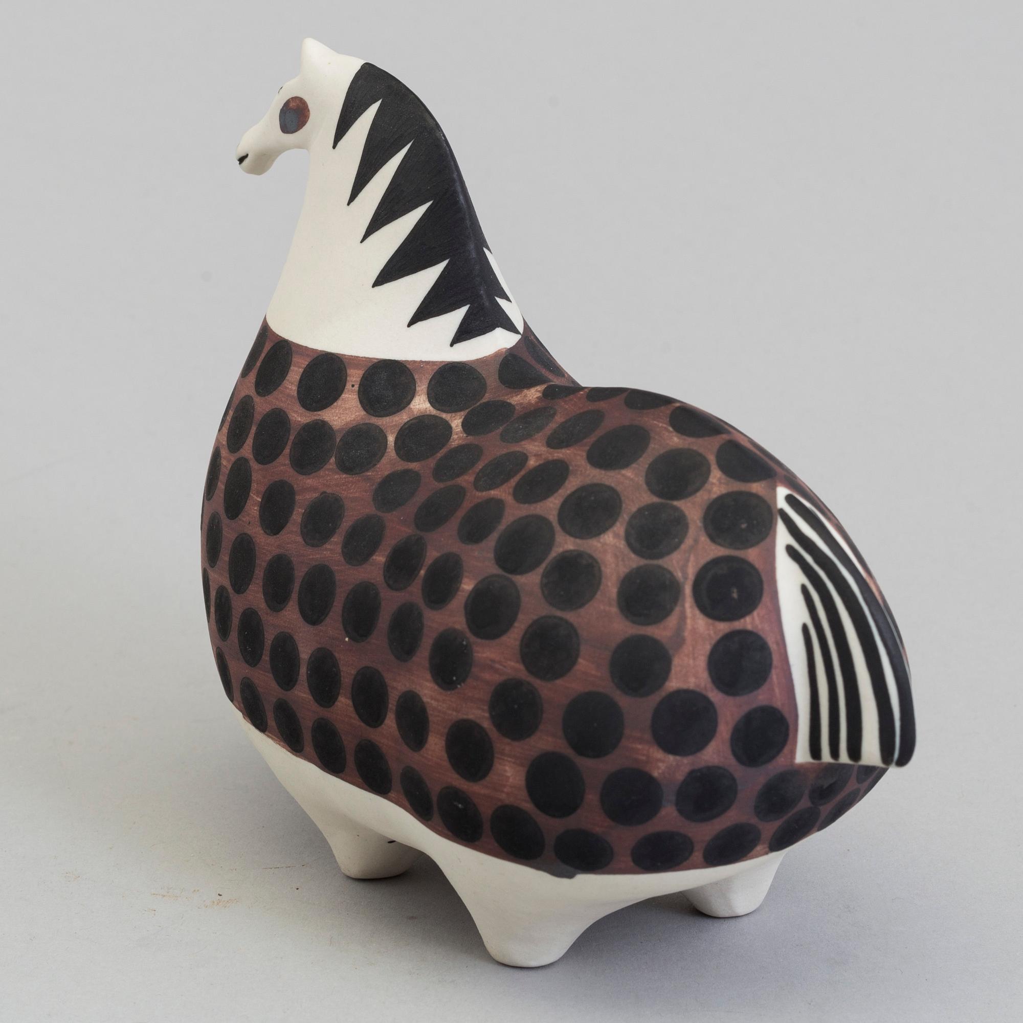 A stoneware figurine by Stig Lindberg for Gustavsberg studio 1952-72.