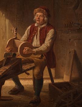 Bengt Nordenberg, I verkstaden.
