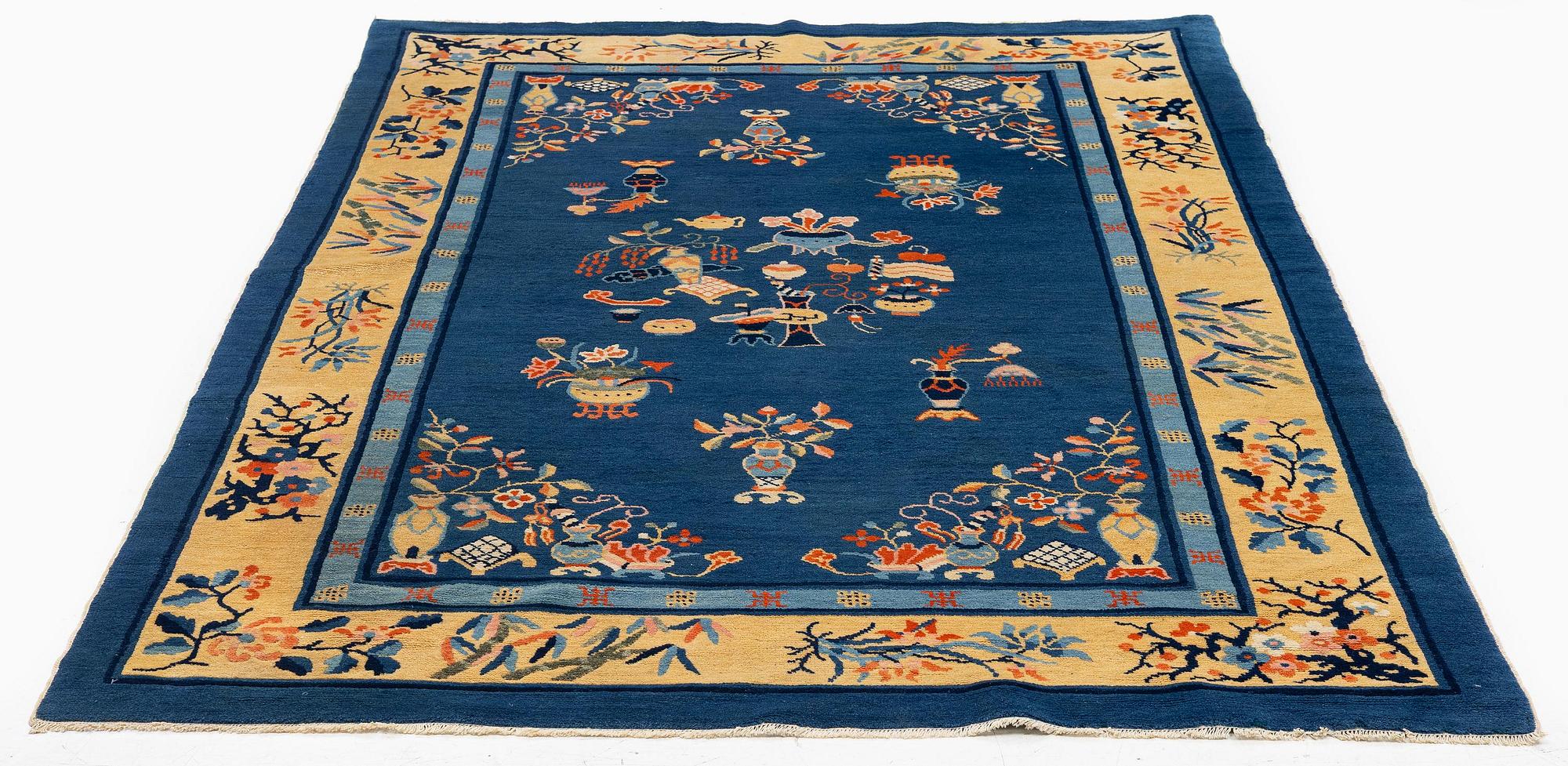 An antique, Beijing rug, north China, circa 1920. (243x163 cm).