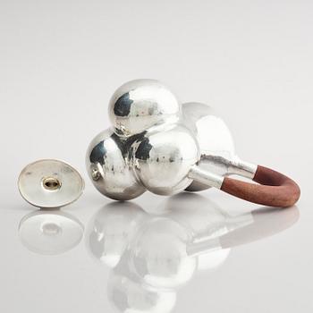 Olle Ohlsson, a sterling silver teapot, Stockholm, Sweden 2001.