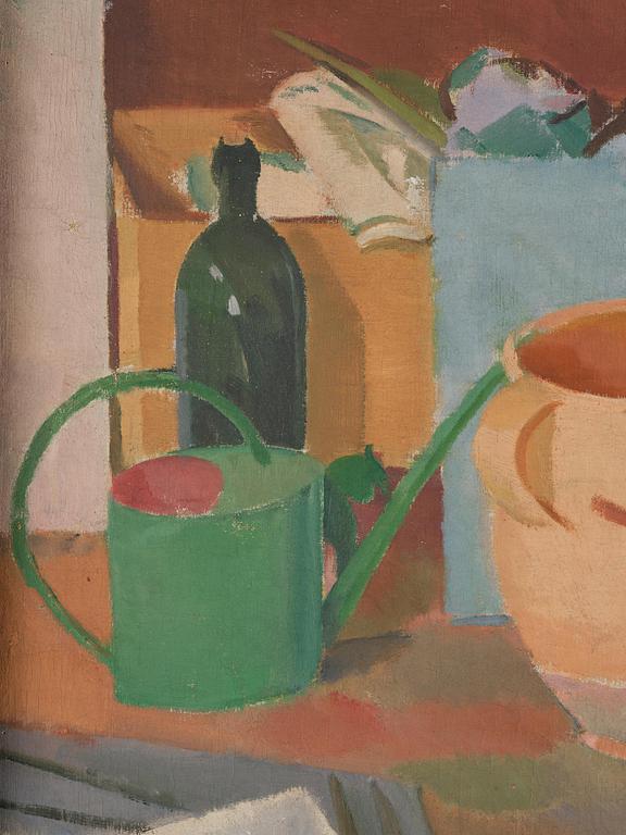 Karl Isakson, Still Life with Green Watering Can.