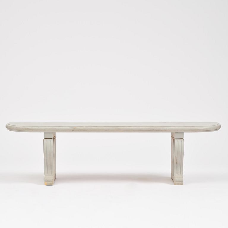 A Gustavian-style bench, 20th century.