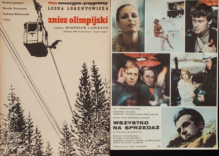 PARTI FILMAFFISCHER, 10 ST. Östeuropeiska, 1900-talets andra hälft.