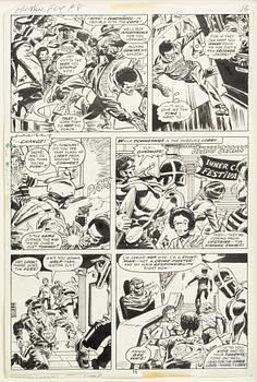 Marvel, "Human Fly", orginalteckningar, 1978.