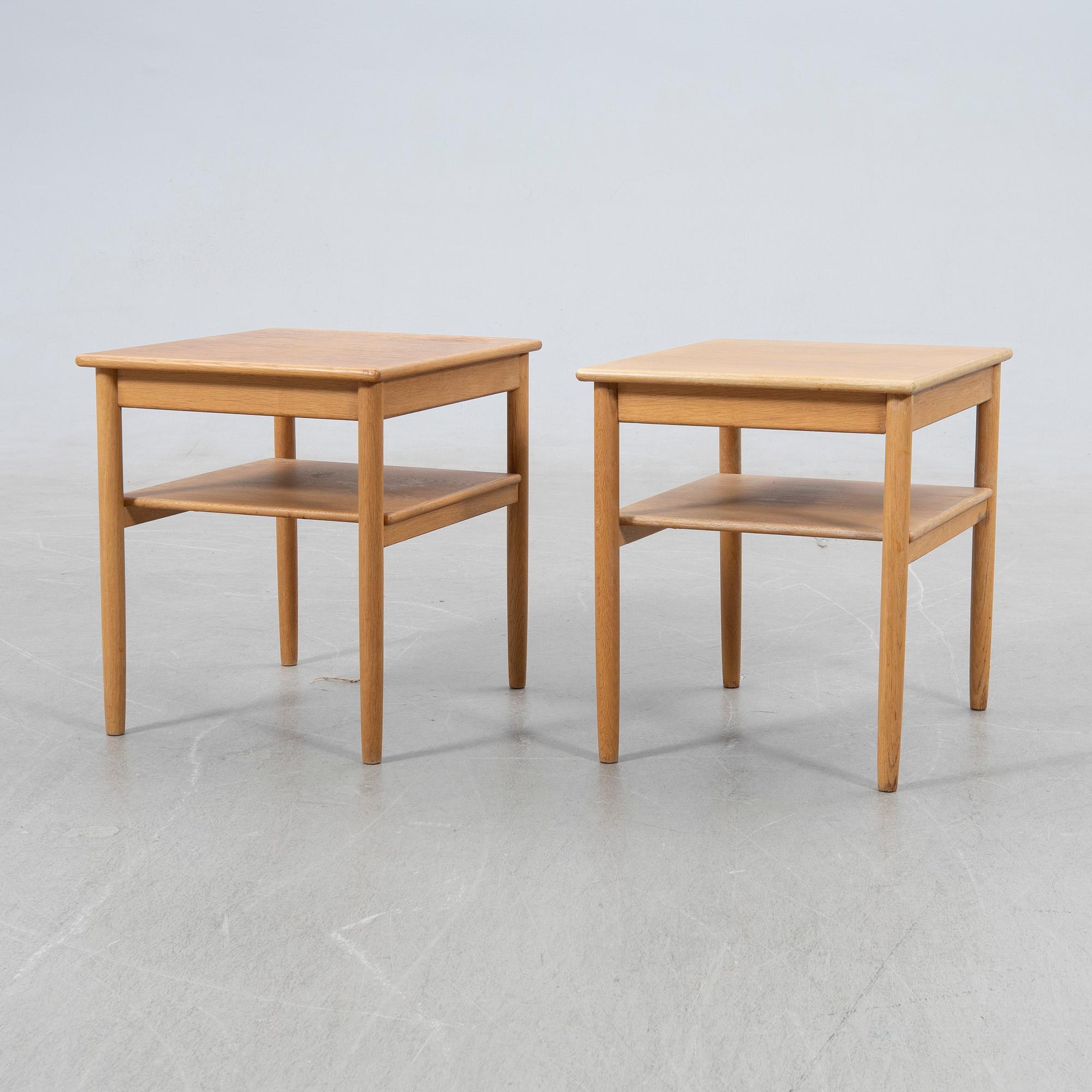 Anders Löfgren, bedside tables, a pair, "Safir", Tingströms, 1960s.