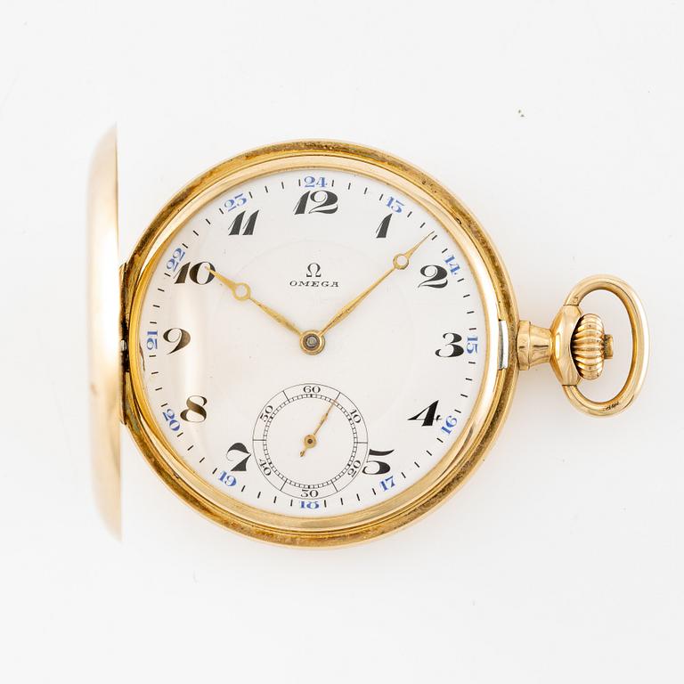 Omega, Savonett, 14K guld, 49 mm.