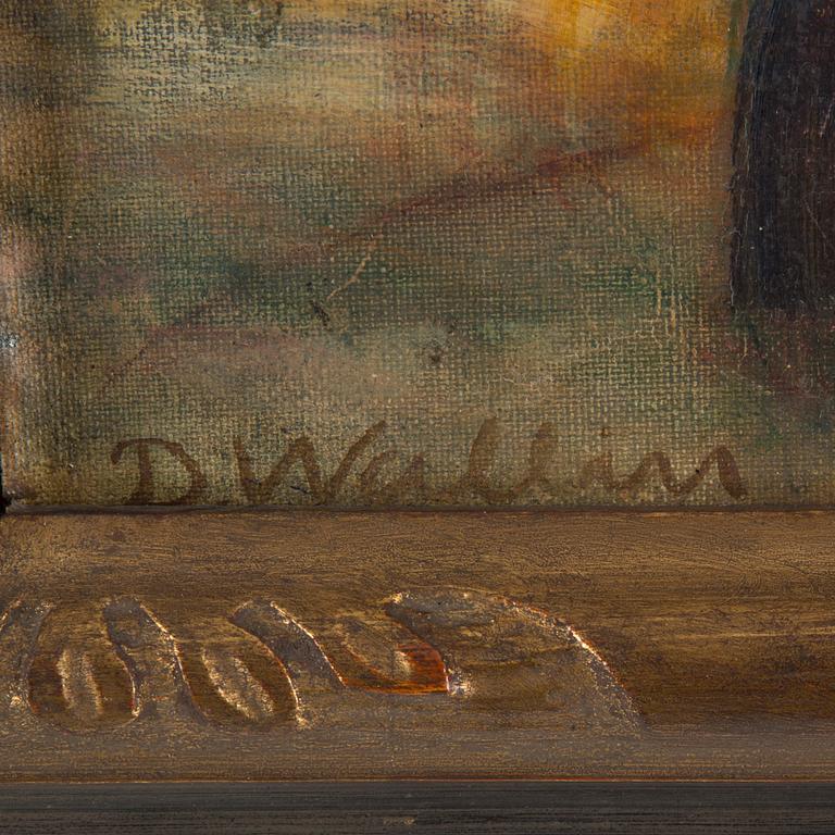 DAVID WALLIN, Oil on panel, signed.