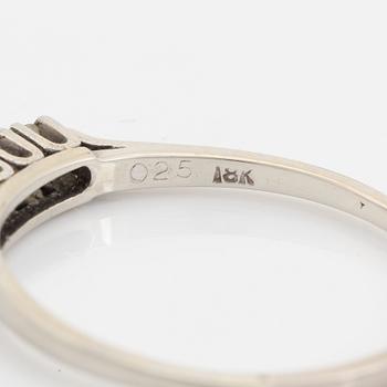 Brilliant cut diamond ring.