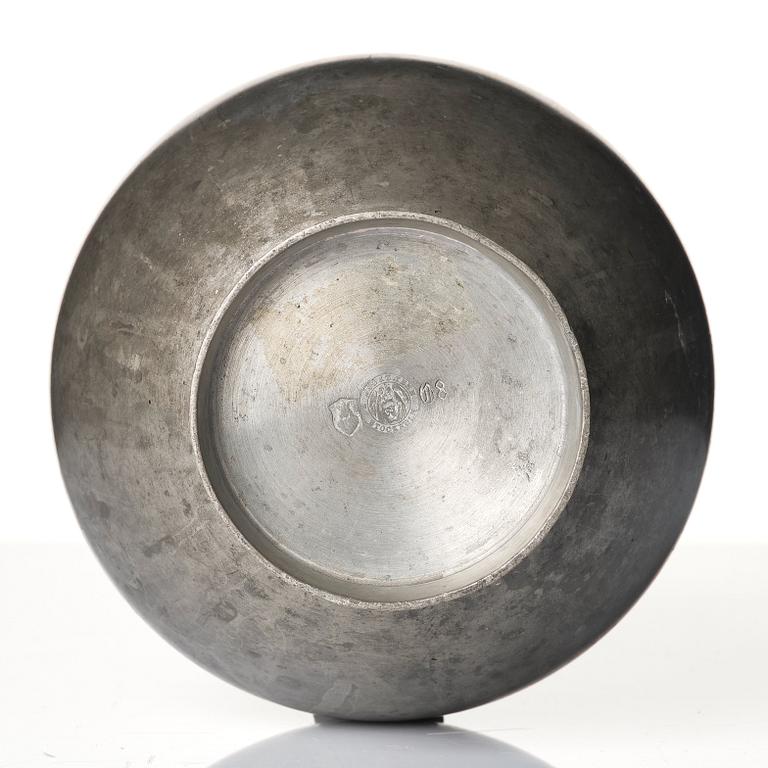 Björn Trägårdh, a pewter vase model "A 1706", Firma Svenskt Tenn, Stockholm 1940.