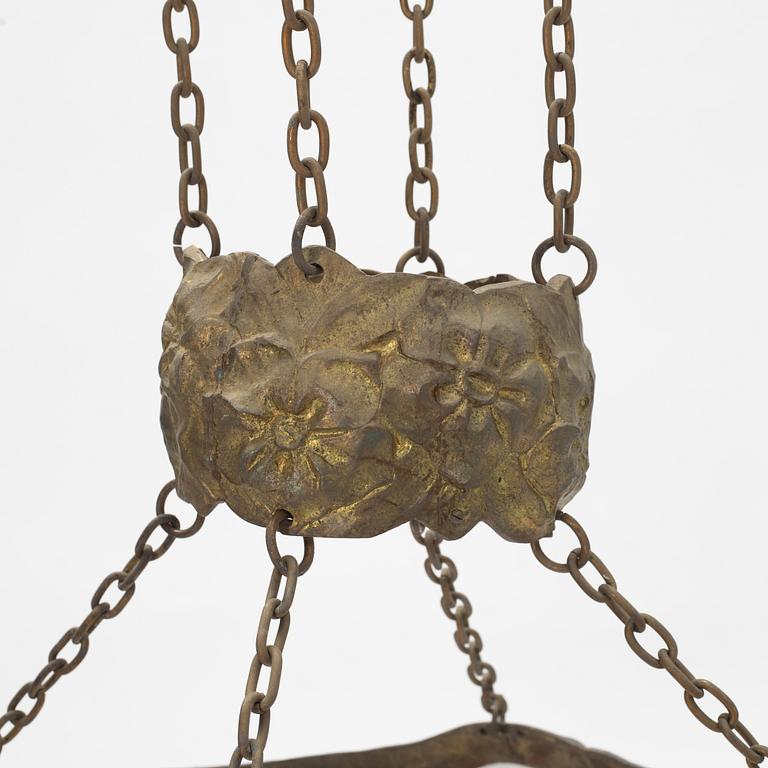 Alice Nordin, a Jugend ceiling lamp, early 20th century.