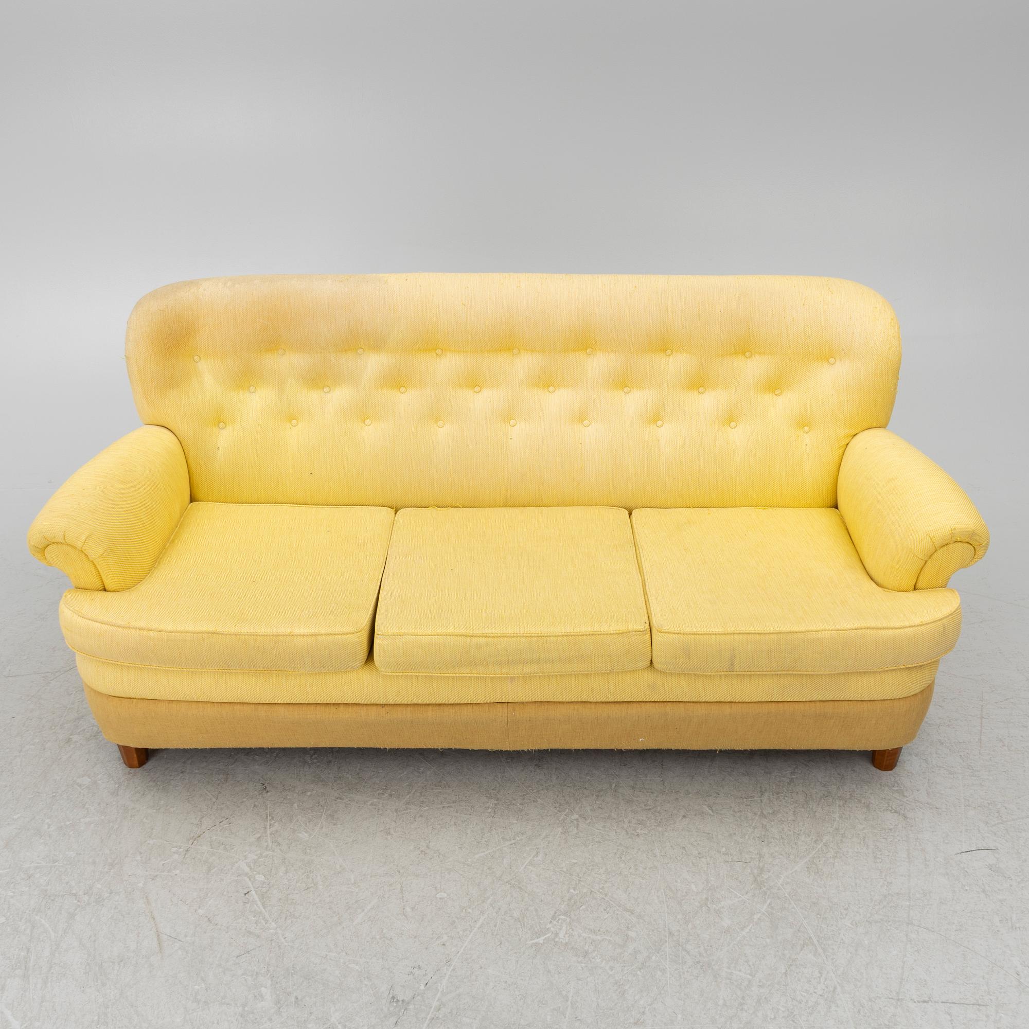 Josef Frank, a model 678 sofa, Firma Svenskt Tenn, Sweden.