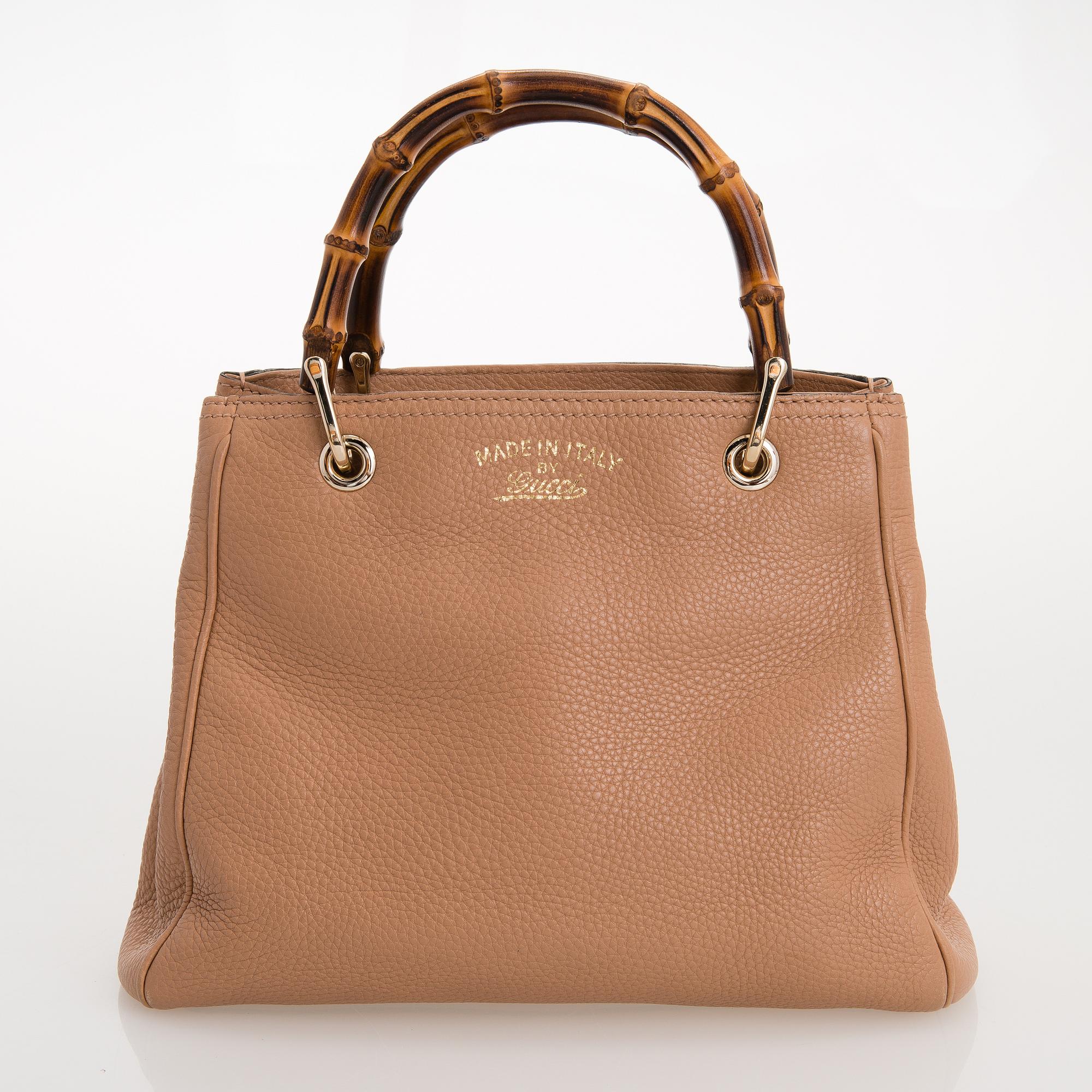 GUCCI, väska, "Small Bamboo leather shopper".