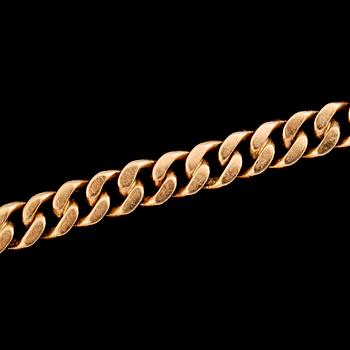 ARMBAND, 18K guld, GD & Co, Malmö 1970. Vikt ca 17 g.