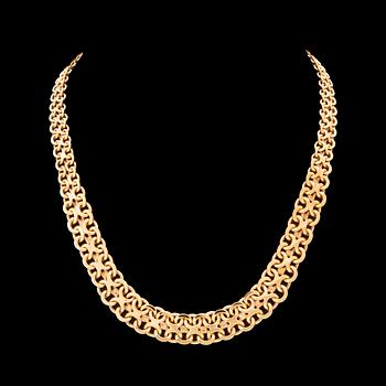 Halsband x-länk 18K guld.