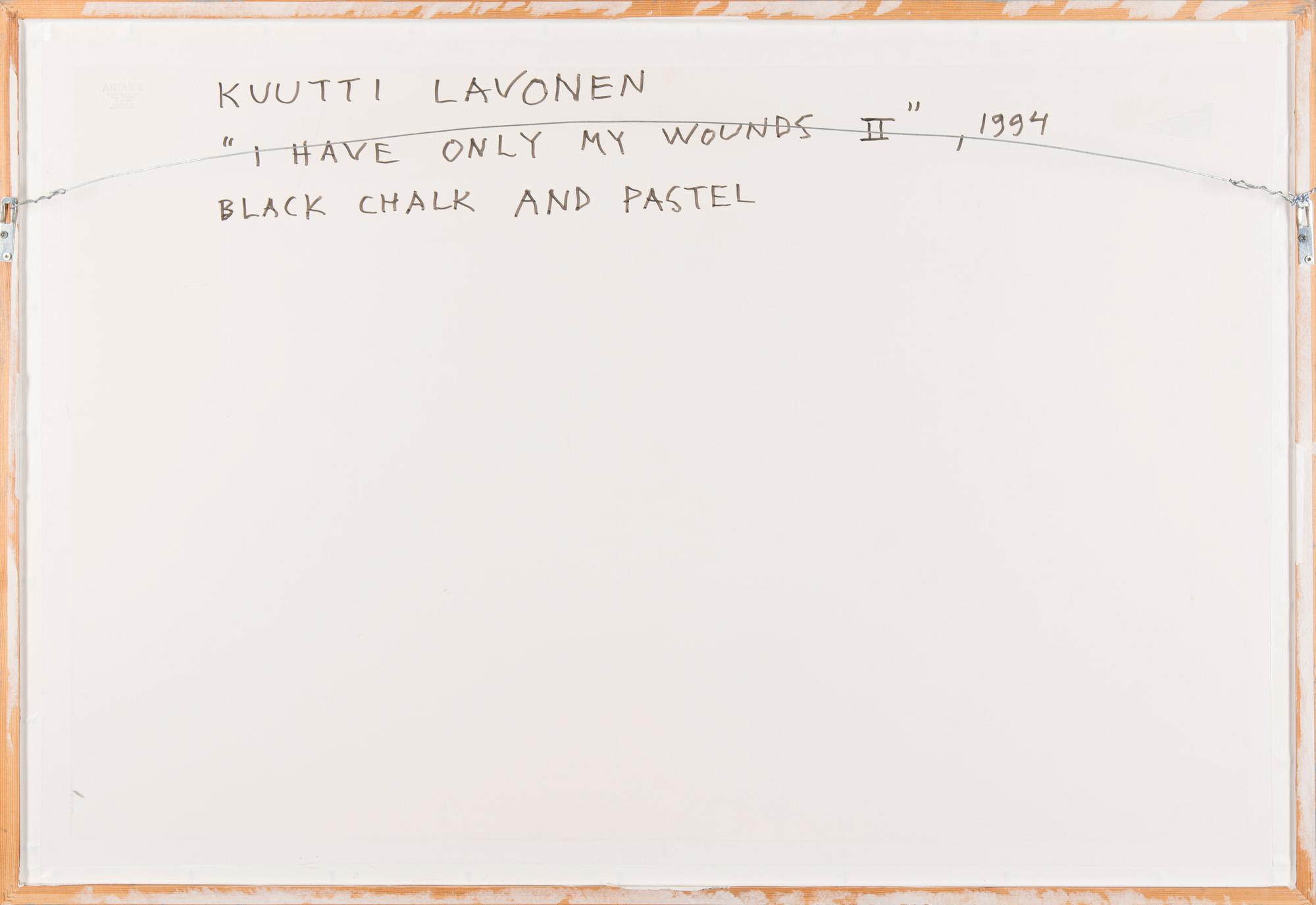 Kuutti Lavonen, "I HAVE ONLY MY WOUNDS II".