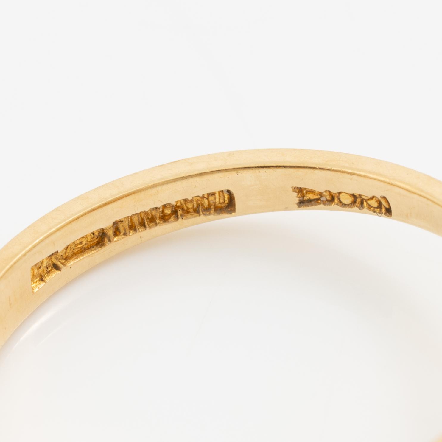 Björn Weckström, ring, 18K gold with, for Lapponia. Finland.