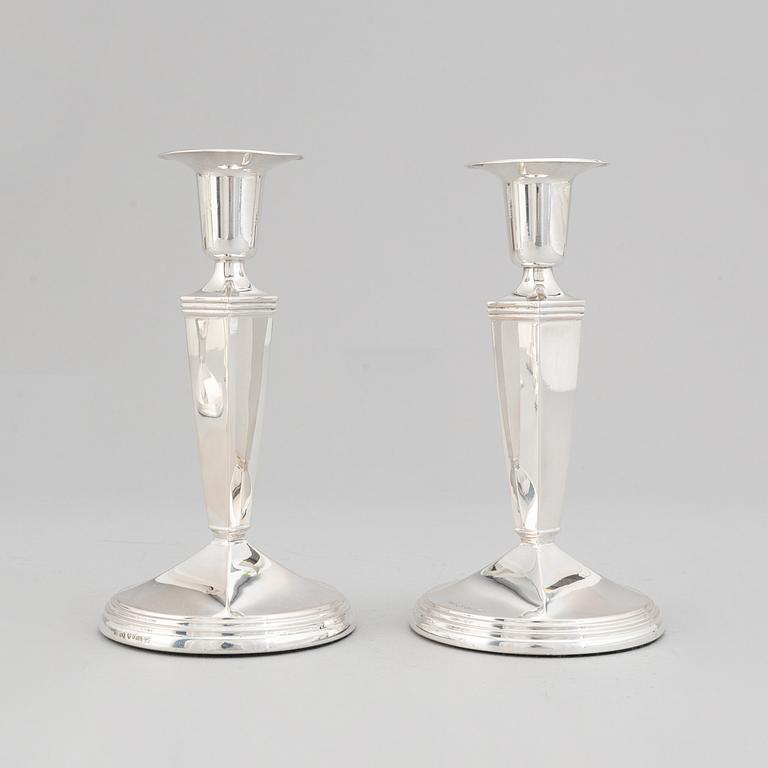 Seven silver candlesticks, GAB, Stockholm, 1957-66.