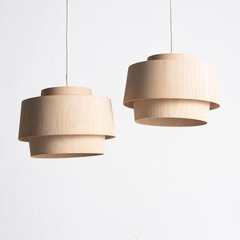 Hans-Agne Jakobsson, Ceiling lamps, a pair, "T 777", Markaryd, second half of the 20th century.