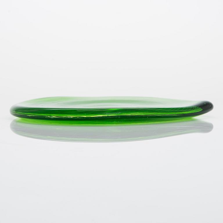 Tapio Wirkkala, unique, art object 'Drop leaf' 3308, designed for Iittala in 1946, unsigned.