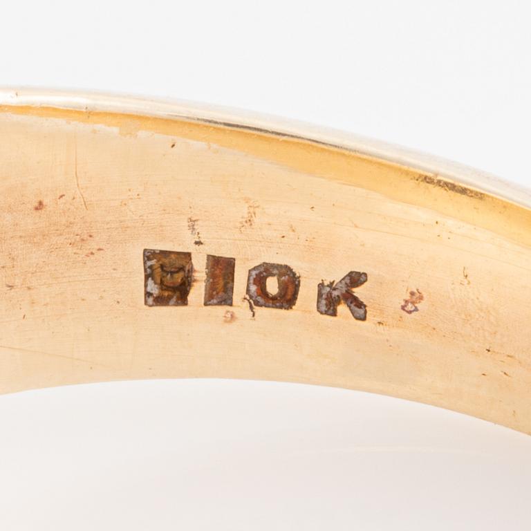 Ring Freemason ring, 10K gold.