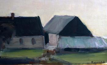 GUSTAV RUDBERG, olja på duk, sign.