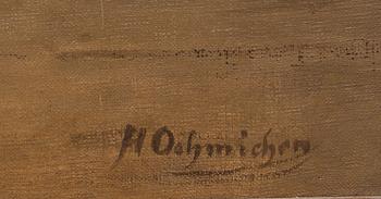 HUGO OEHMICHEN, olja på duk, signerad.