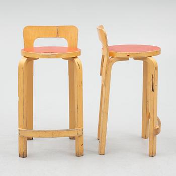 Alvar Aalto, barstolar, 4 st, "K65", Artek, Finland, 2004.