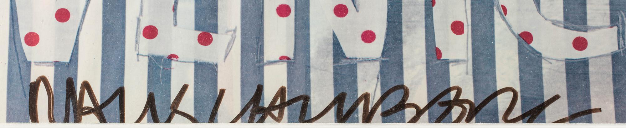 ROBERT RAUSCHENBERG, affisch, signerad.