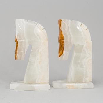 A pair of stone book ends.