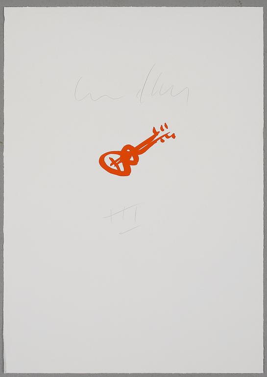 ULF LUNDELL, färgserigrafi, signerad.