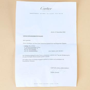 Cartier, Trinity, "Diamond set case and bracelet", ca 2000.