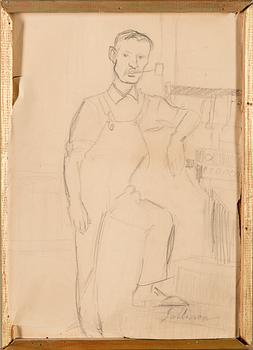 TYKO SALLINEN, drawing, signed.