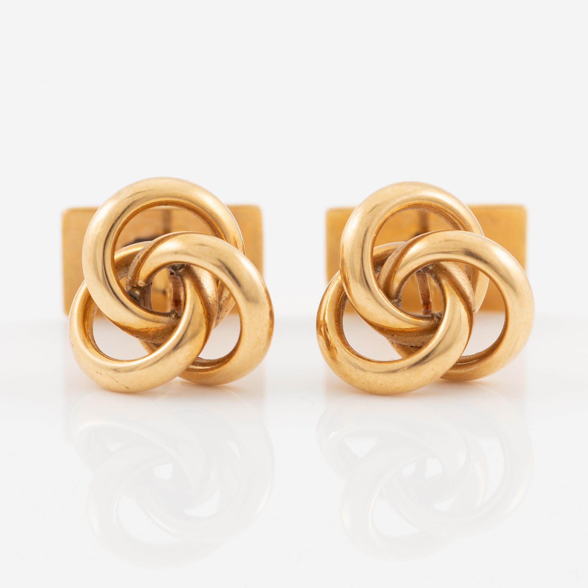 Cufflinks, 18K gold.