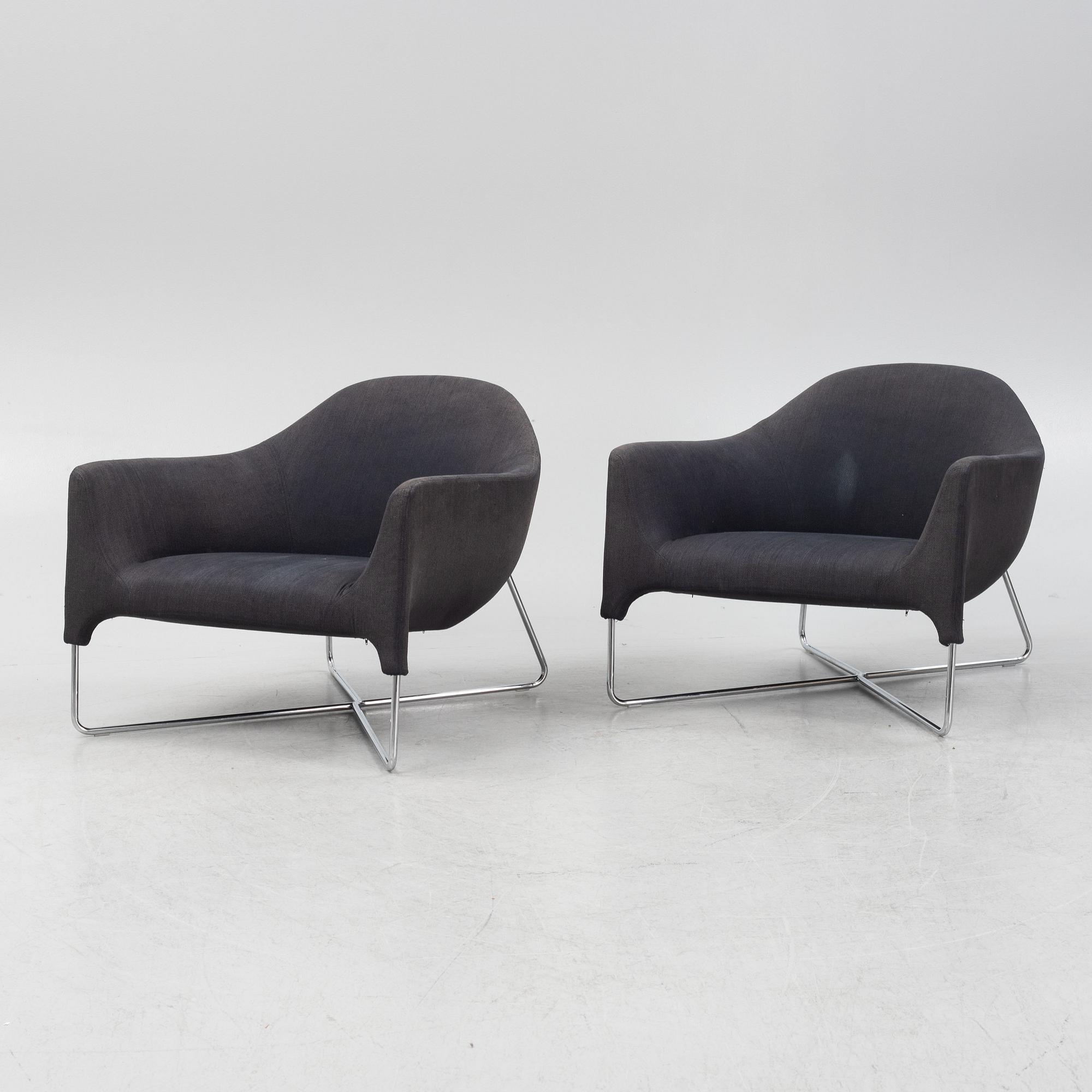 Carlo Colombo, a pair of 'Bali' armchairs, Poliform.