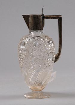 KARAFF. Silver och glas. CG Hallberg, Stockholm 1907.