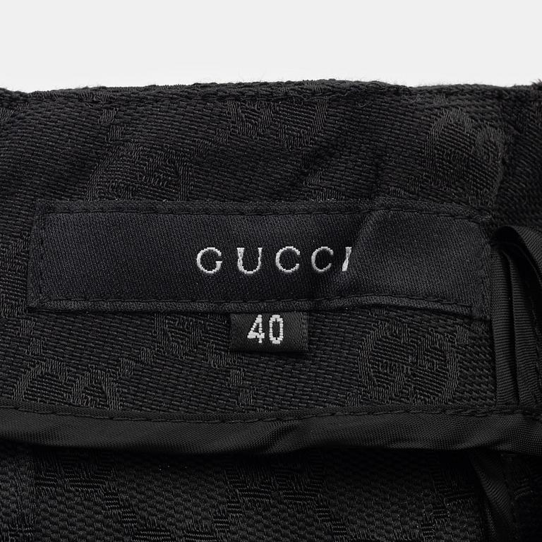 Gucci, a monogram skirt, size 40 on label.