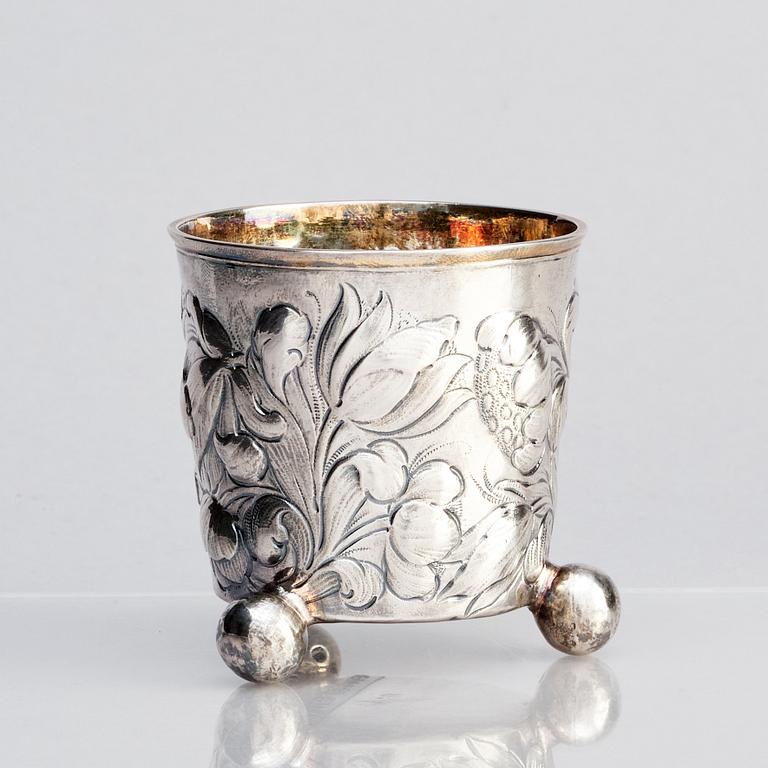 A Swedish silver beaker, mark of Petter Britt, Kalmar (active 1701-1758 (1779)).