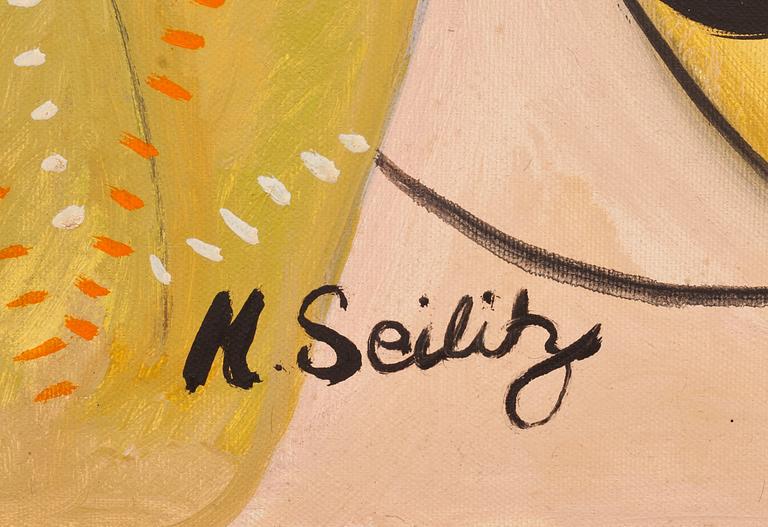 MONA SEILITZ, olja på duk, signerad.