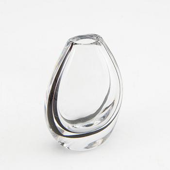 Vicke Lindstrand, vases 3 pcs and bowl "Seaweed" Kosta.