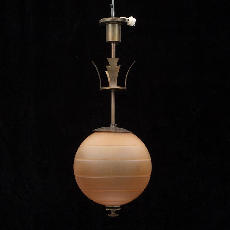 TAKLAMPA, Art Deco, 1920-/30-tal.