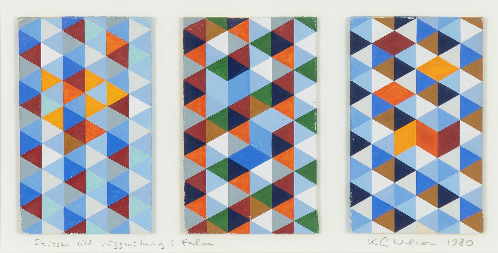 KG Nilson, "Skissen till väggmålning i Falun".