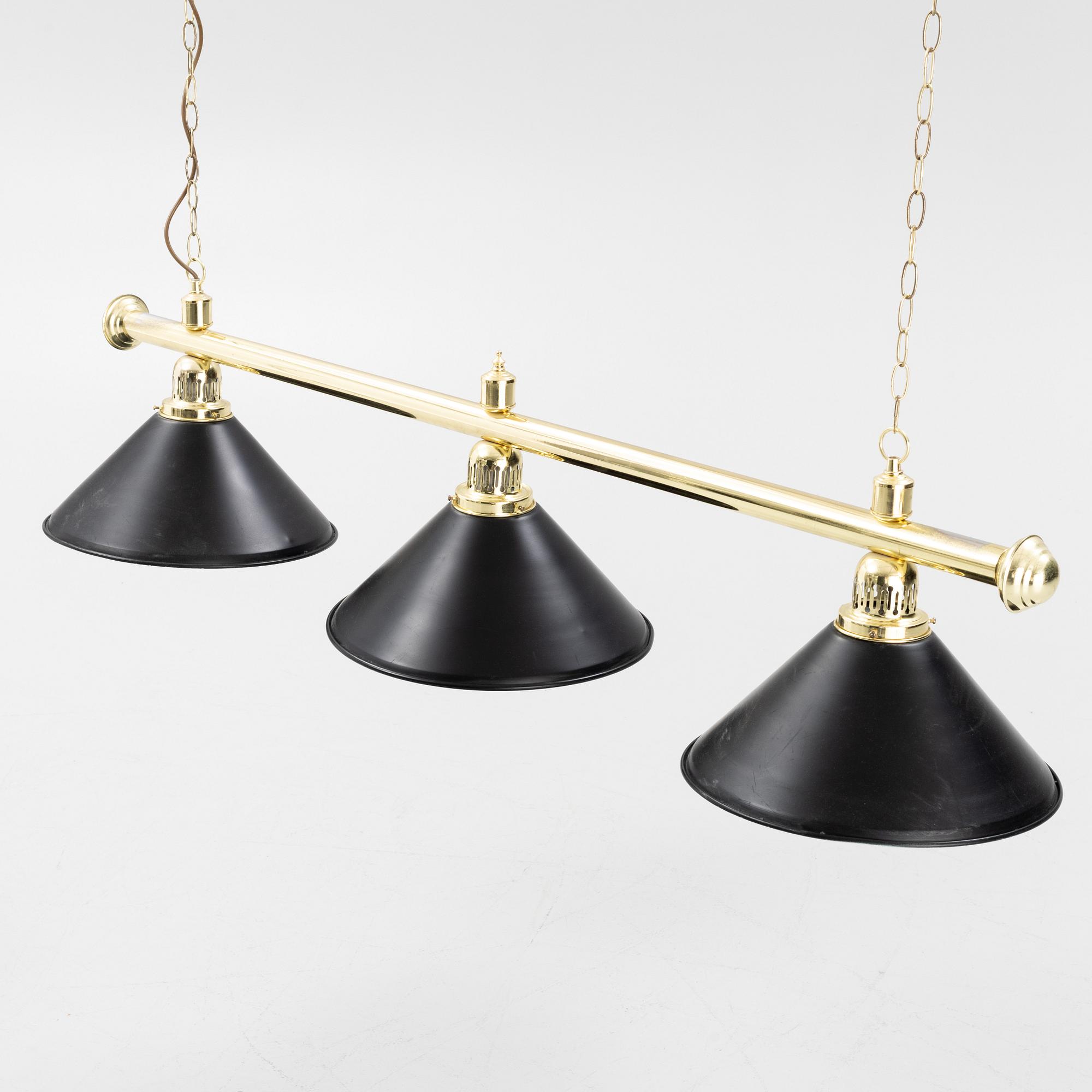 Biljardbelysning, 1900-tal.