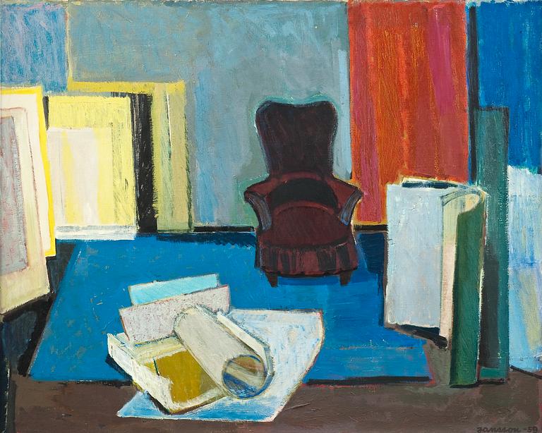 Tove Jansson, INTERIOR FROM AN ARTIST'S STUDIO.