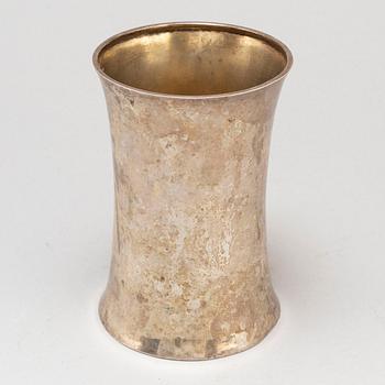 A silver jug made by Axel Bergman, Stockholm in 1904.