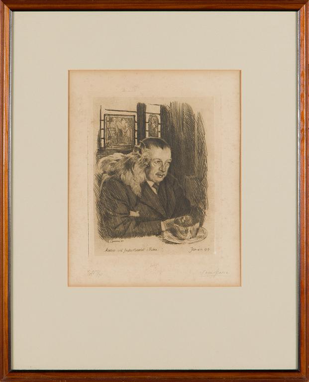 Louis Sparre, "Anders vid frukostbordet i Mora, Januari 1919".