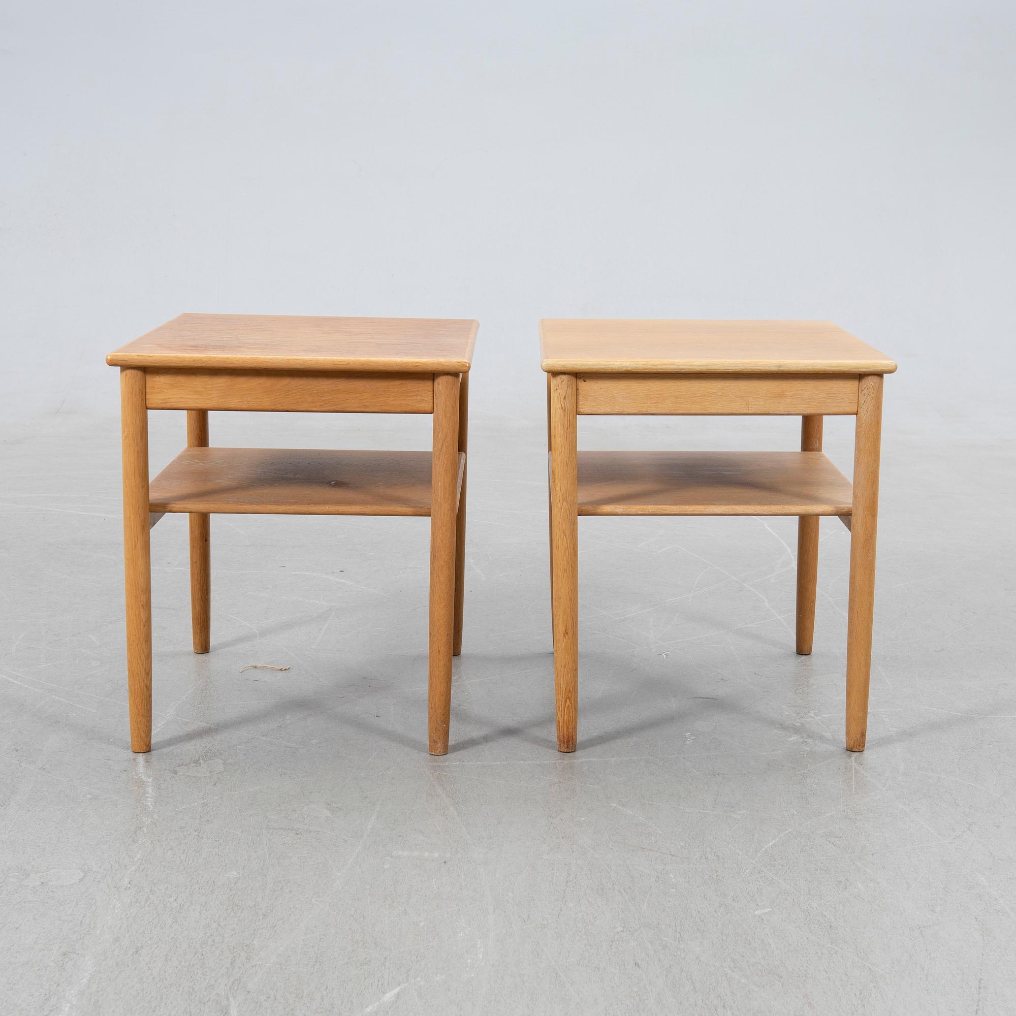 Anders Löfgren, bedside tables, a pair, "Safir", Tingströms, 1960s.