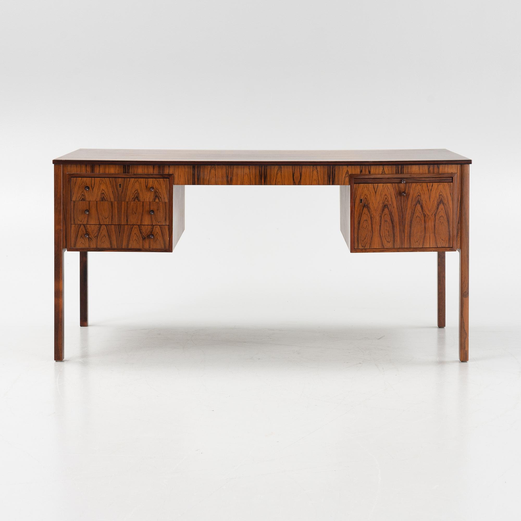 Erik Wørts, a rosewood veneered 'Exklusiv' desk, IKEA, 1960's.