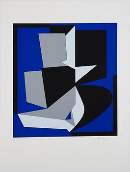 Victor Vasarely, portfolio with 5 silkscreen in colours, signed 99/150.