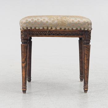 Stool, Gustavian, late 18th century.